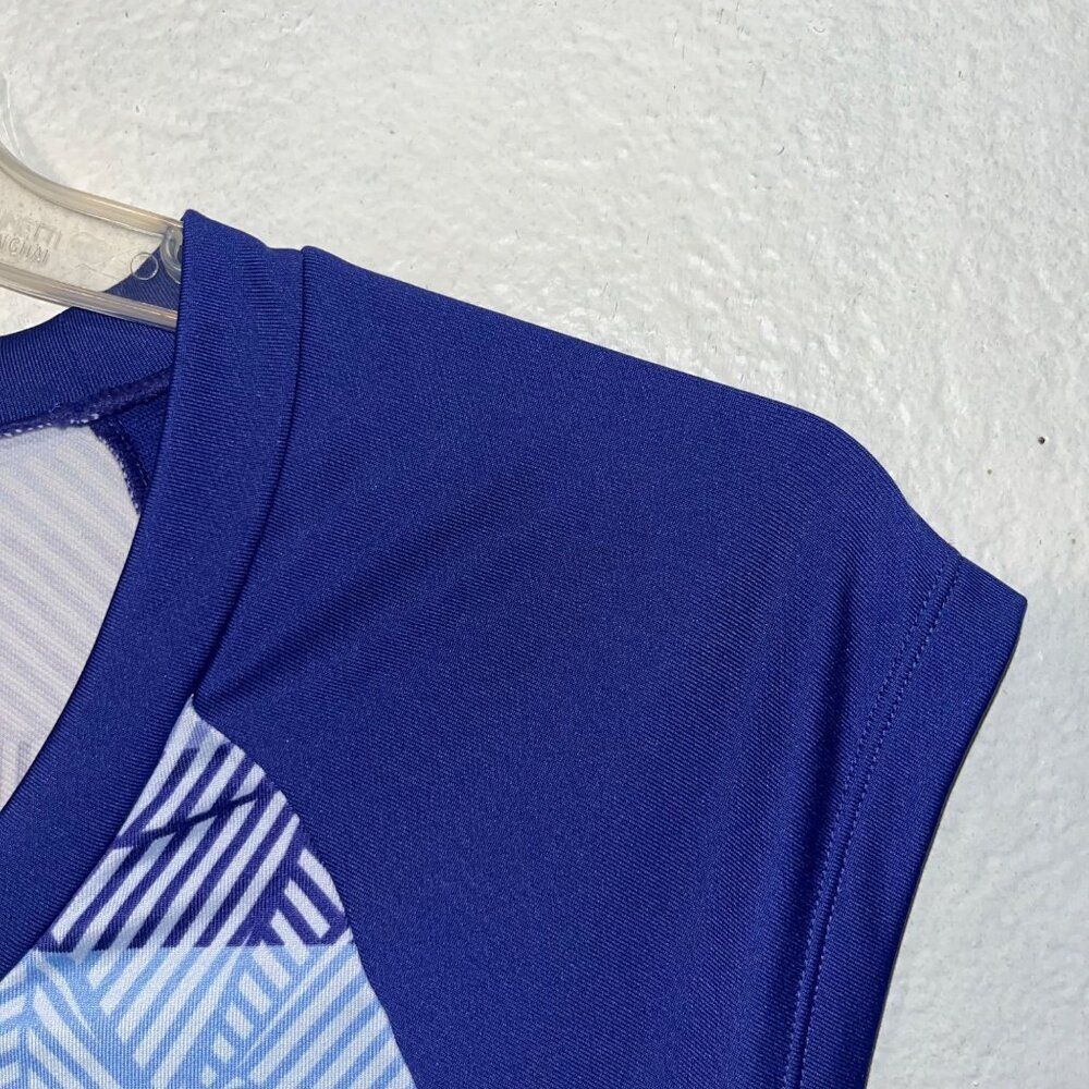 Title Nine Womens Gidget 2.0‎ Dress Sz S Blue Geometric Hiking Athleisure Travel - Picture 6 of 9